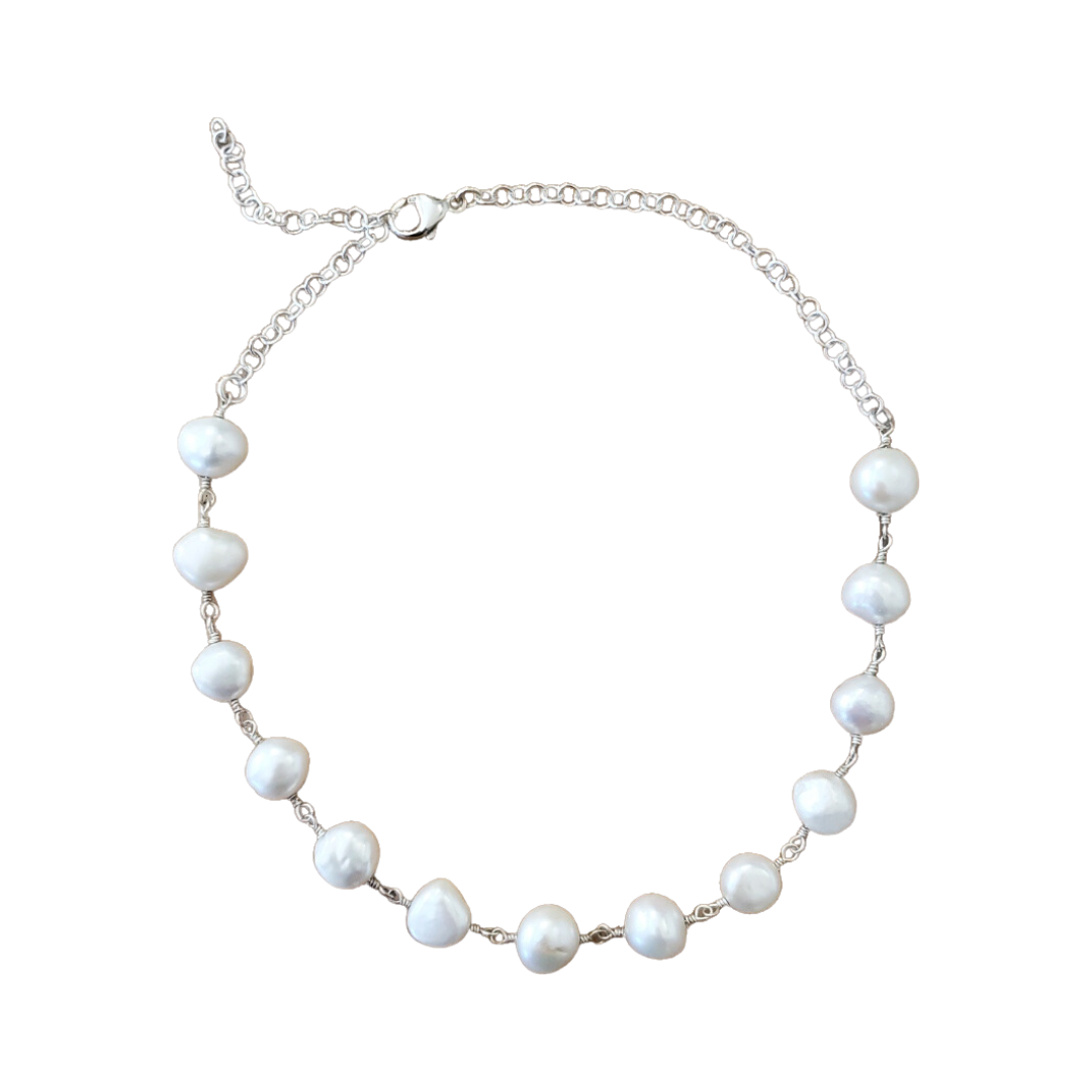 Baroque Pearl Chain Necklace
