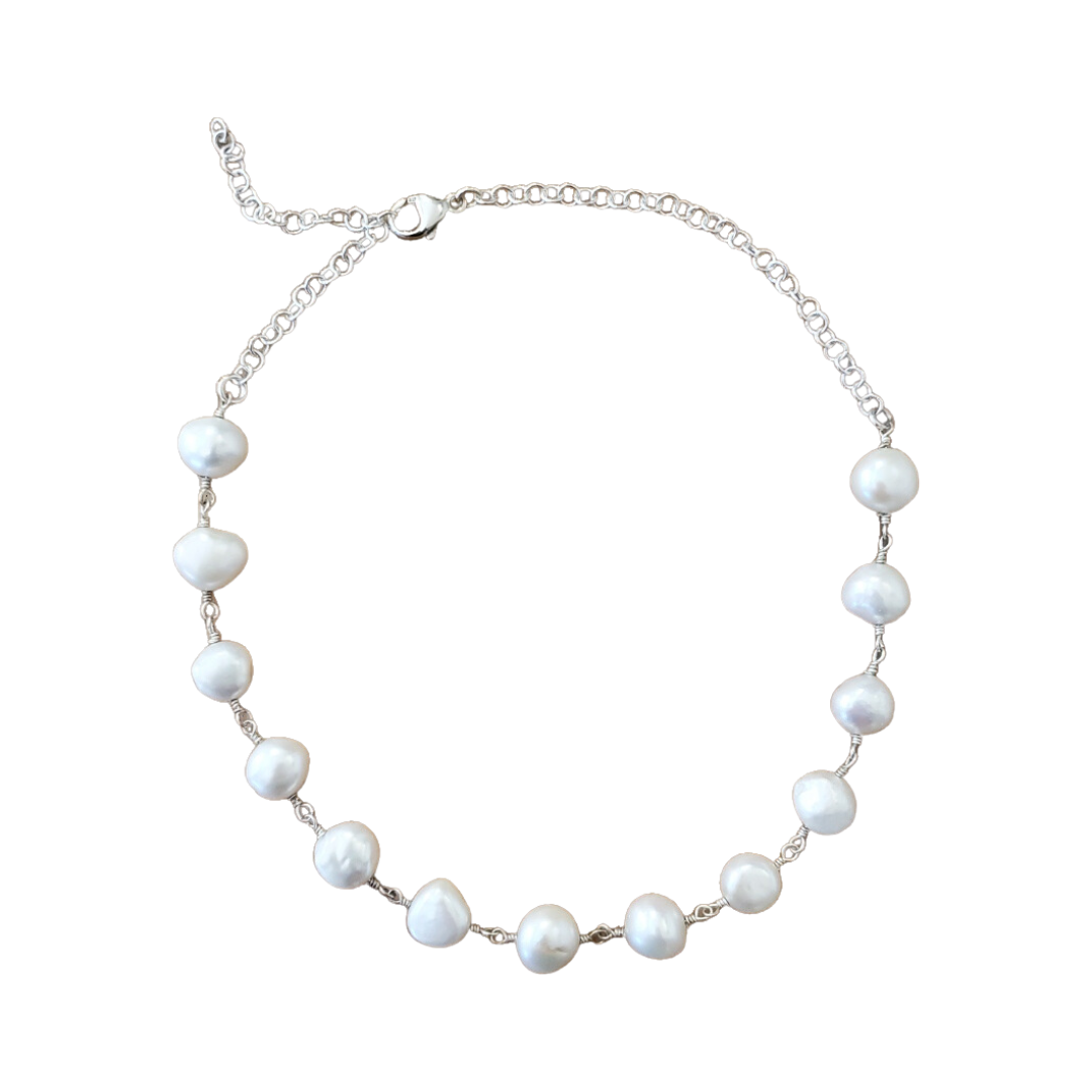 Baroque Pearl Chain Necklace