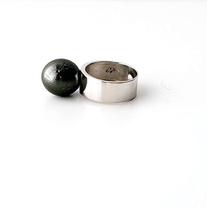 Black South Sea Pearl Rings Ash Herrera Jewelry