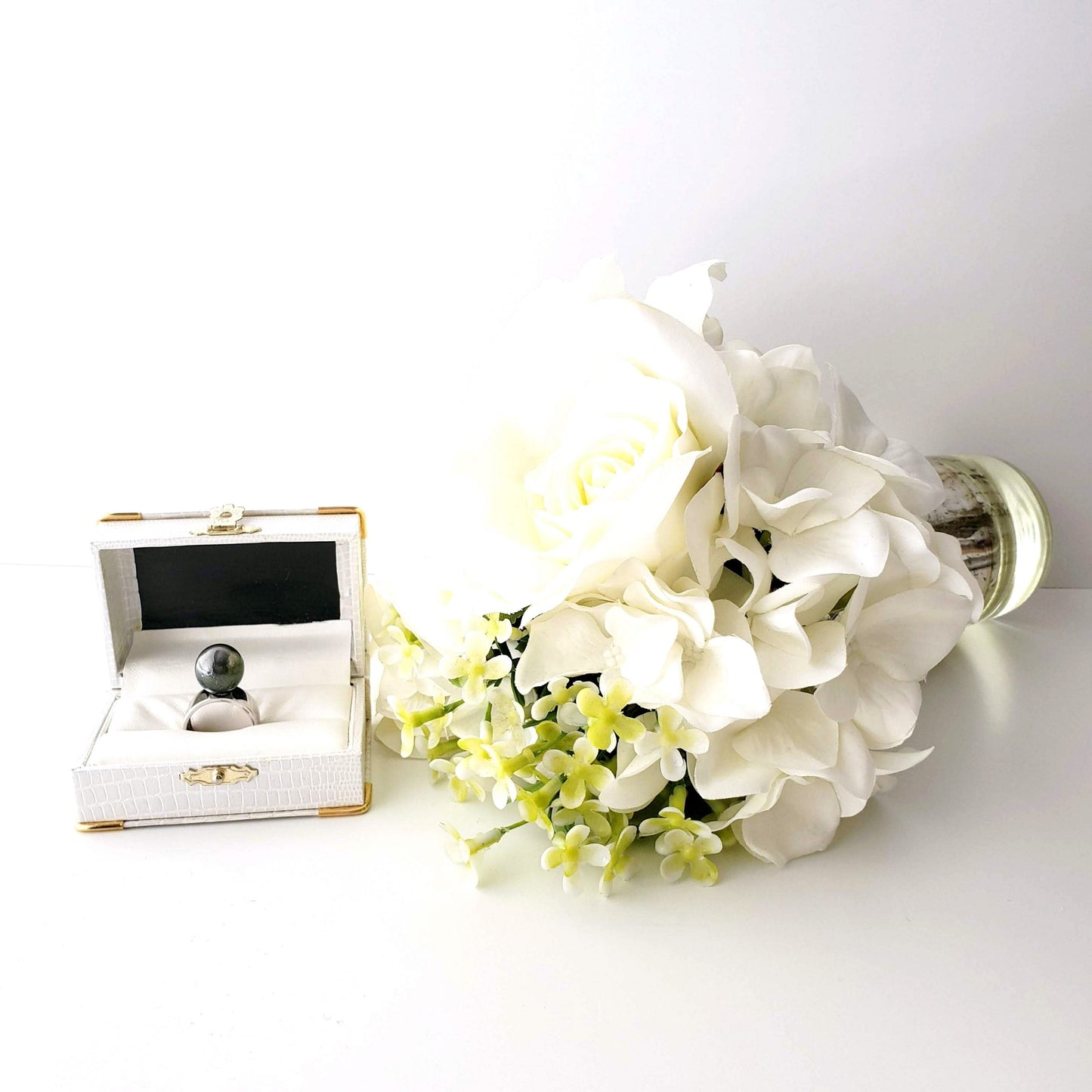 Black South Sea Pearl Rings Ash Herrera Jewelry