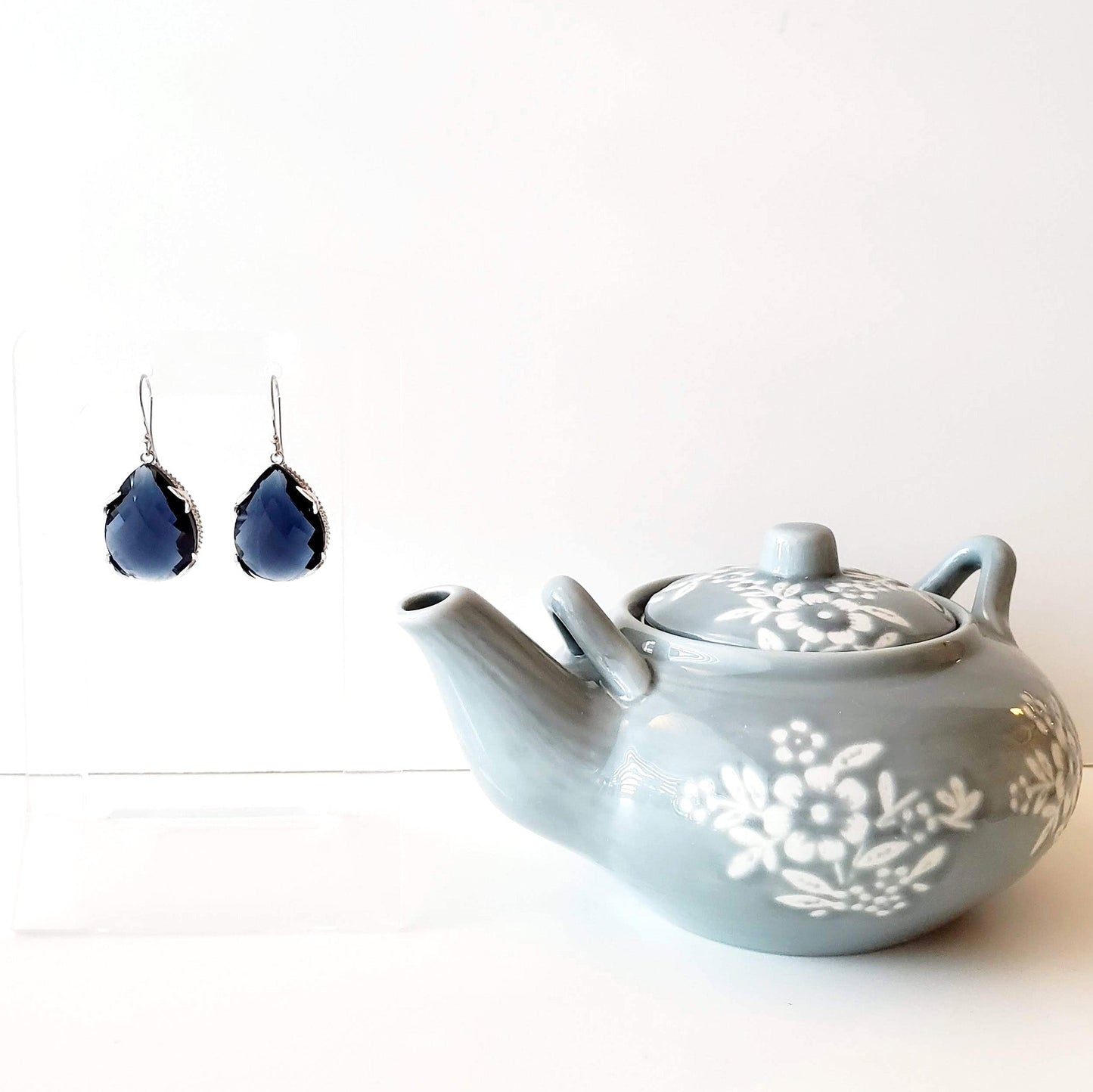 Blue Drop Earrings Ash Herrera Jewelry