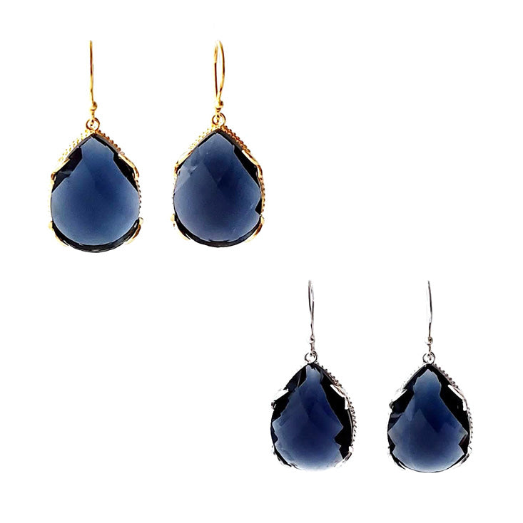 Blue Drop Earrings Ash Herrera Jewelry