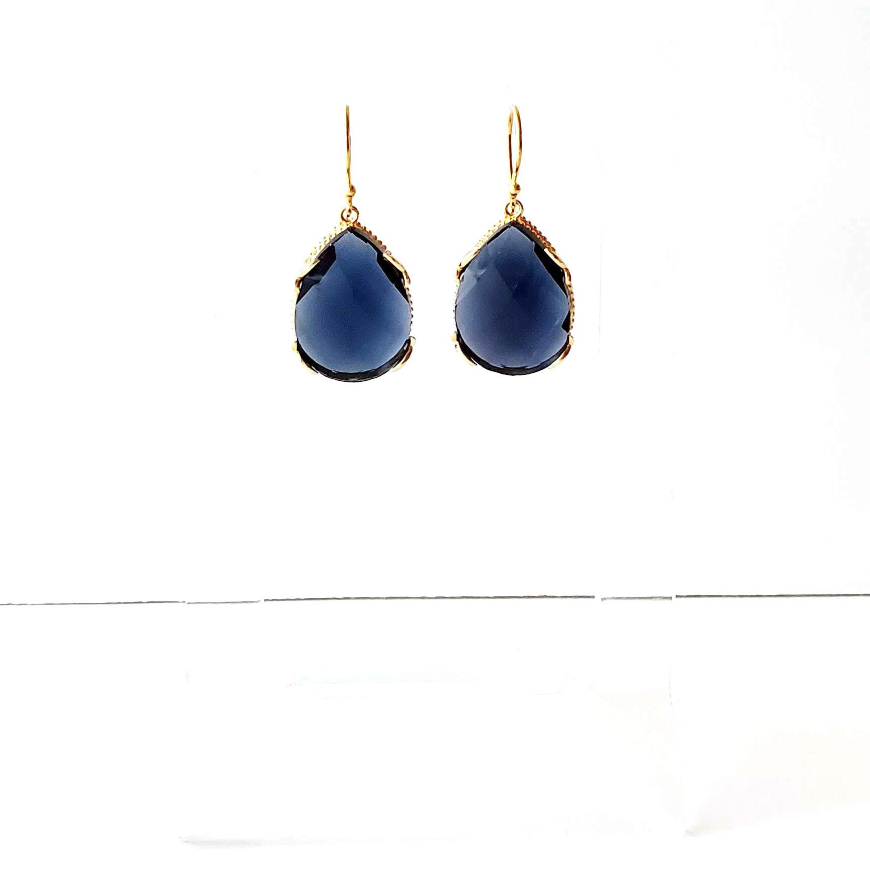 Blue Drop Earrings Ash Herrera Jewelry