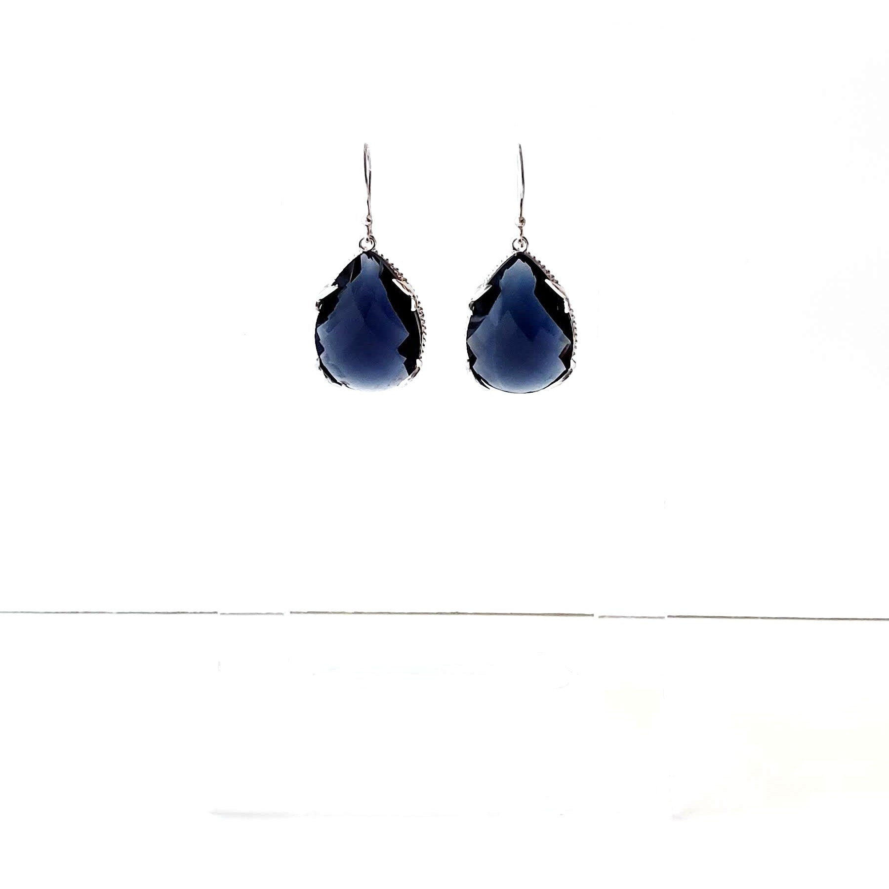 Blue Drop Earrings Ash Herrera Jewelry