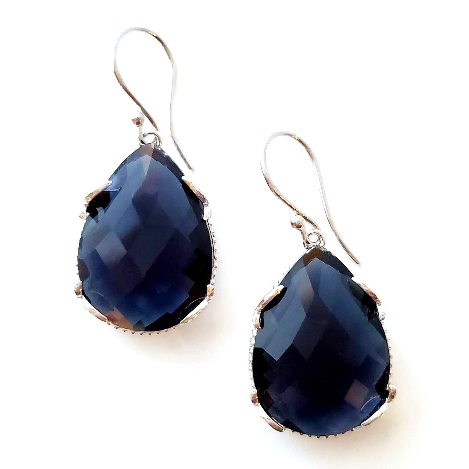 Blue Drop Earrings Ash Herrera Jewelry