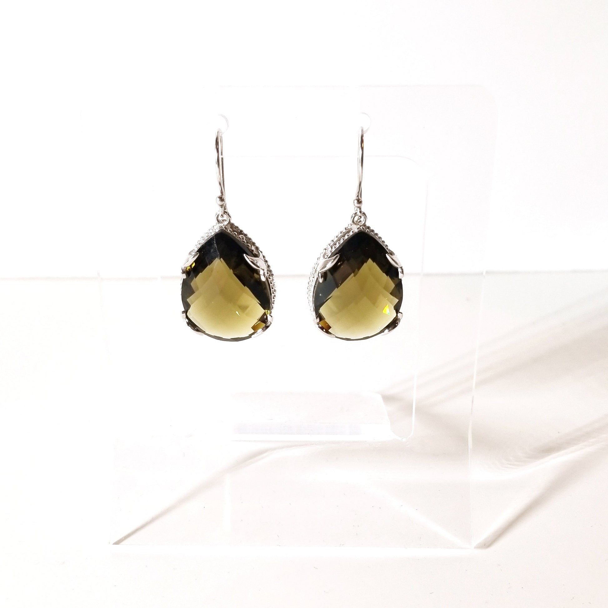 Brown Drop Earrings Ash Herrera Jewelry