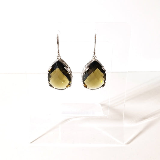 Brown Drop Earrings Ash Herrera Jewelry