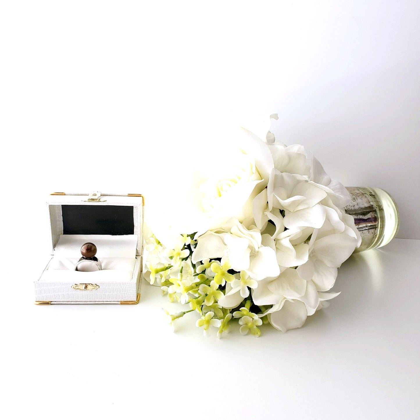 Chocolate South Sea Pearl Rings Ash Herrera Jewelry