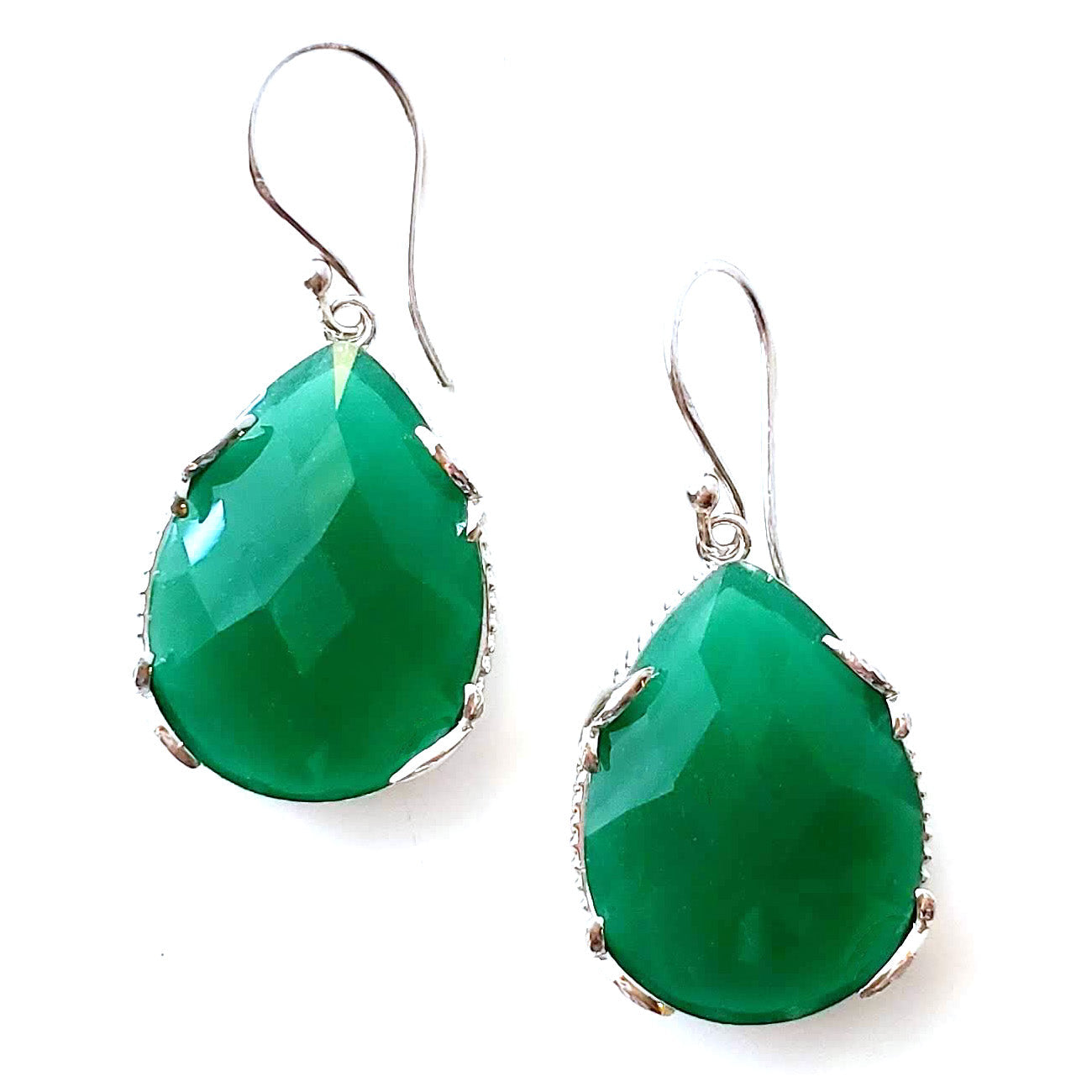 Green Drop Earrings Ash Herrera Jewelry