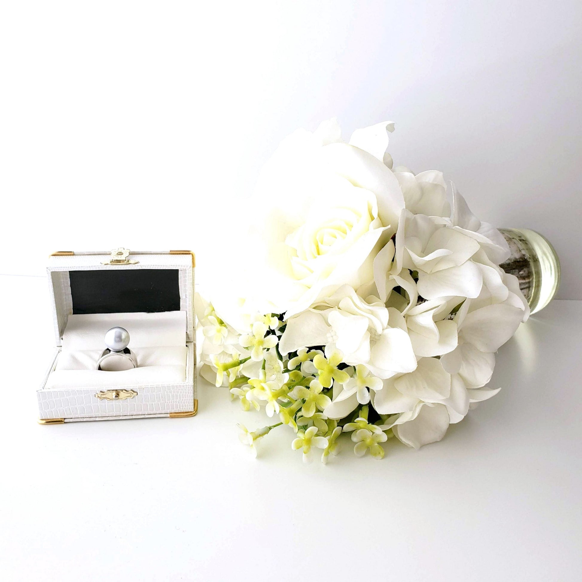 Grey South Sea Pearl Rings Ash Herrera Jewelry