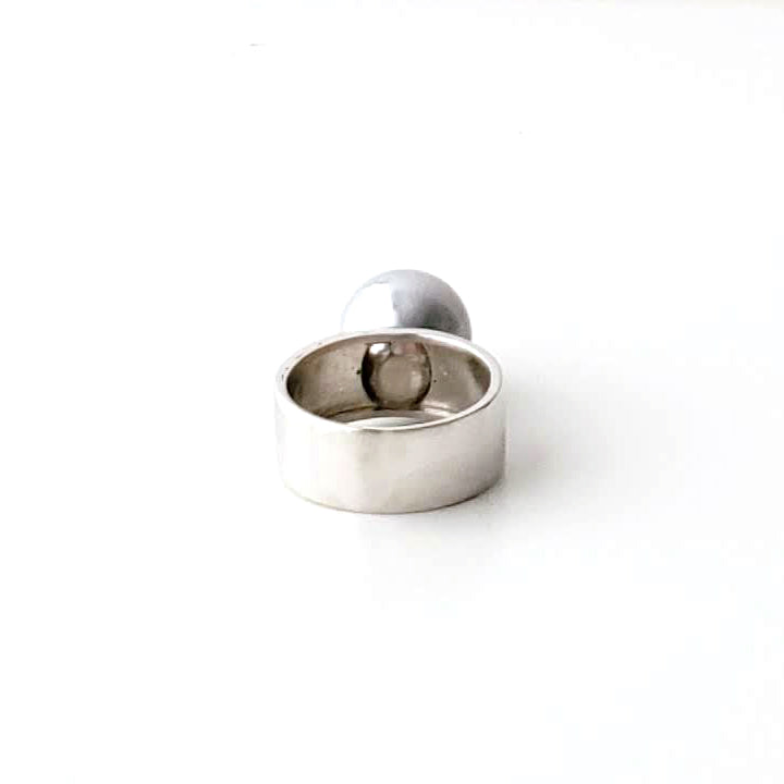 Grey South Sea Pearl Rings Ash Herrera Jewelry