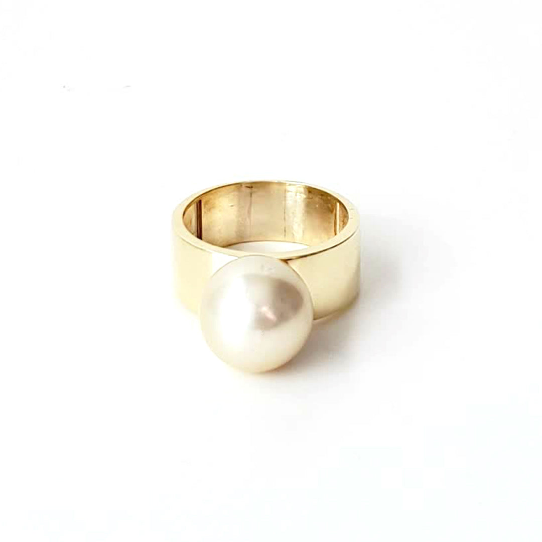 Light Champagne South Sea Pearl Rings Ash Herrera Jewelry