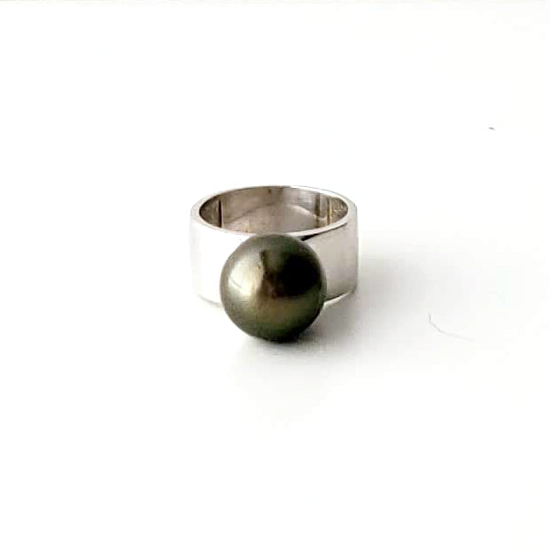 Pistachio South Sea Pearl Rings Ash Herrera Jewelry