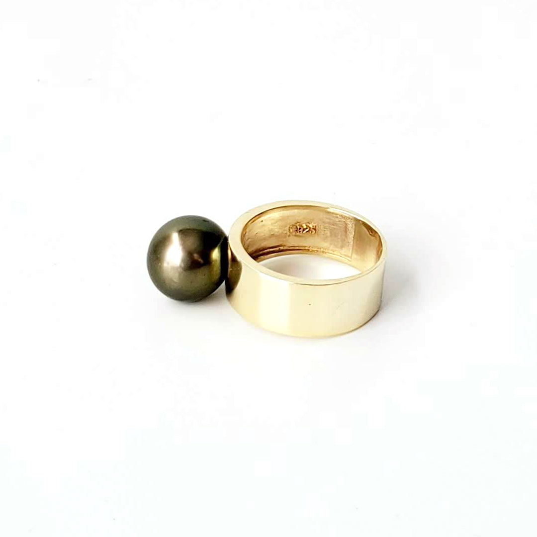 Pistachio South Sea Pearl Rings Ash Herrera Jewelry