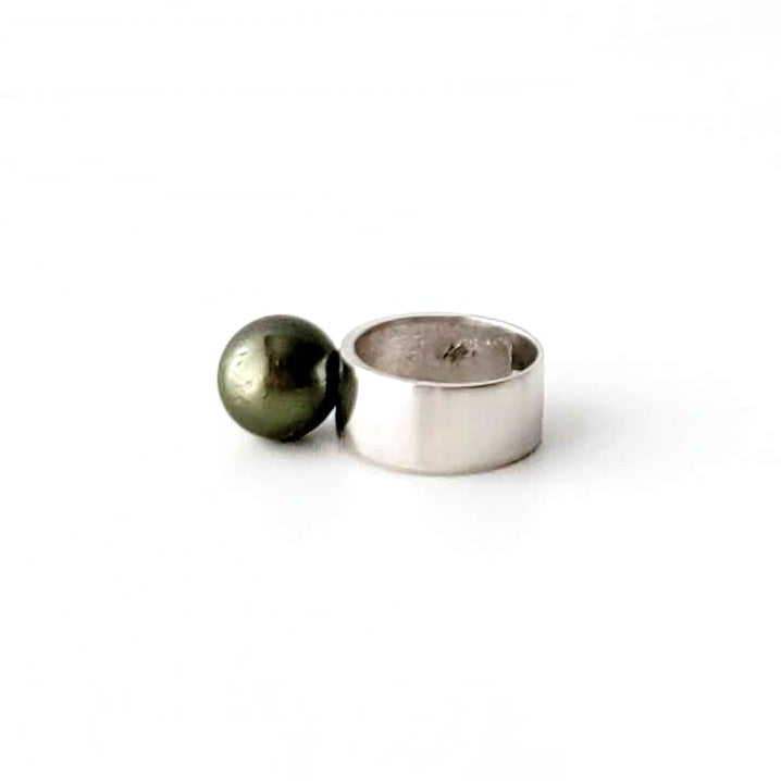 Pistachio South Sea Pearl Rings Ash Herrera Jewelry