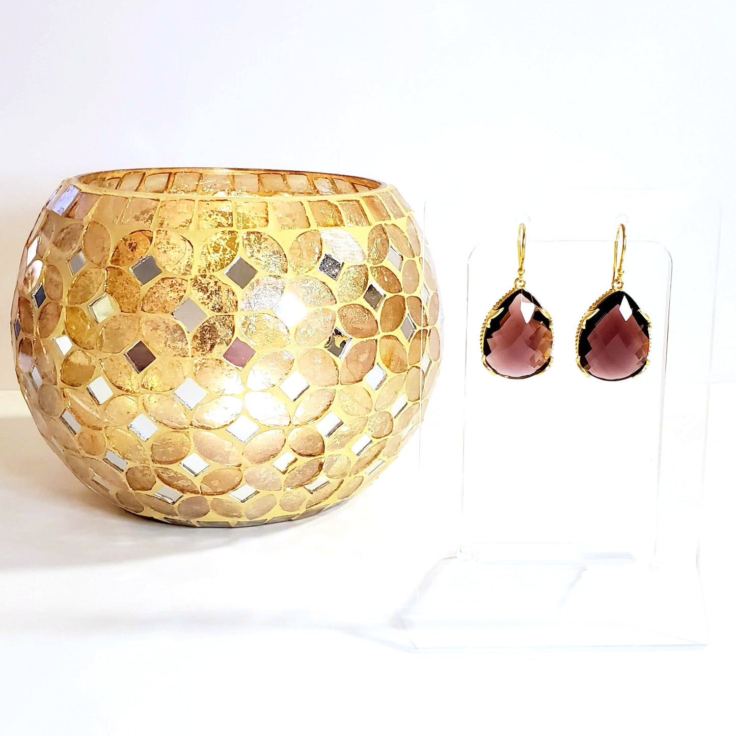 Purple Drop Earrings Ash Herrera Jewelry
