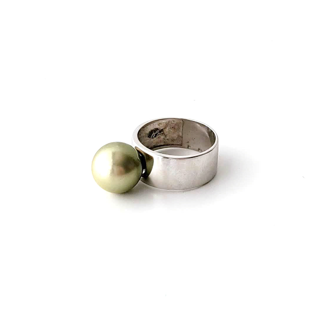 Tropical Green South Sea Pearl Rings Ash Herrera Jewelry