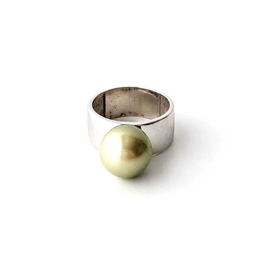 Tropical Green South Sea Pearl Rings Ash Herrera Jewelry
