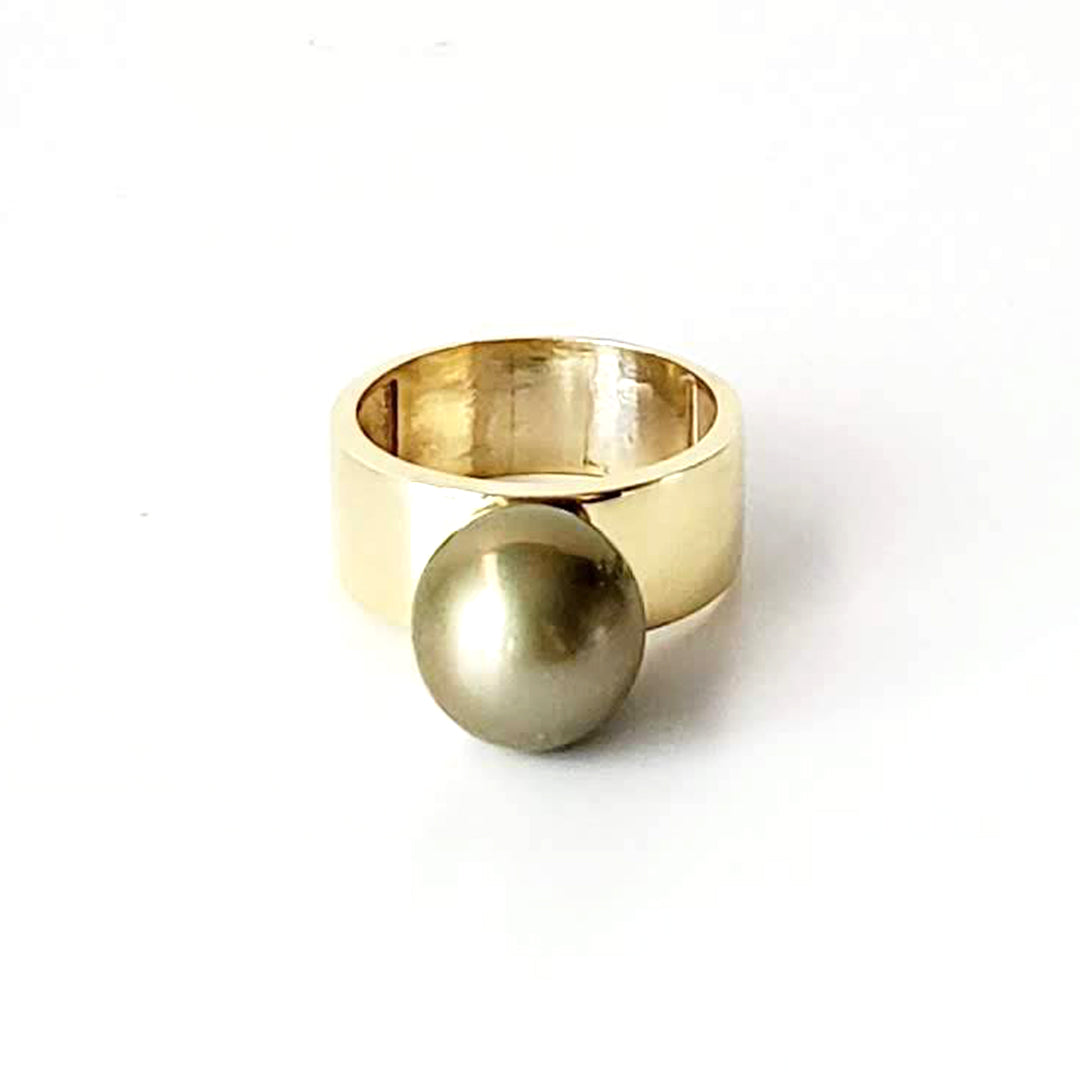 Tropical Green South Sea Pearl Rings Ash Herrera Jewelry