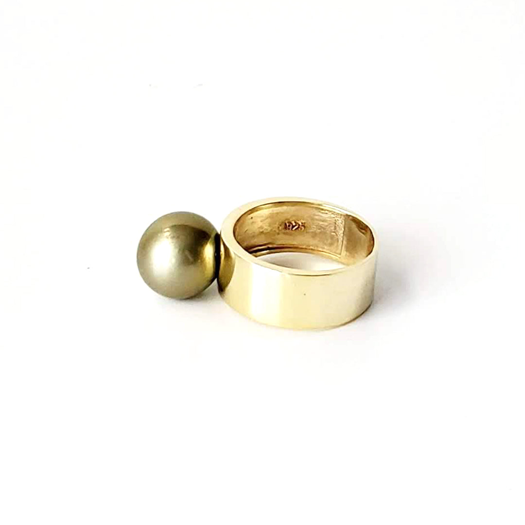 Tropical Green South Sea Pearl Rings Ash Herrera Jewelry