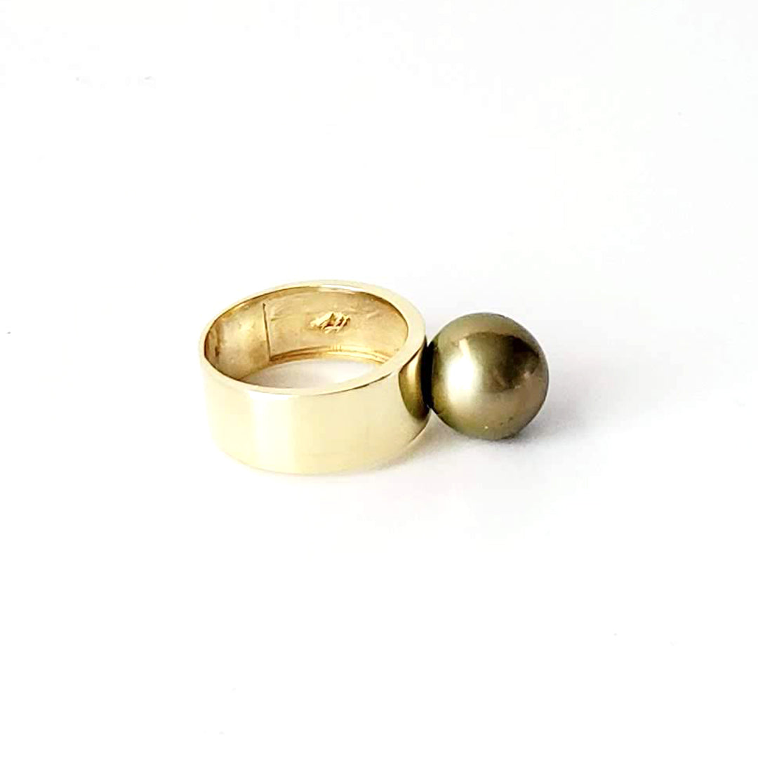 Tropical Green South Sea Pearl Rings Ash Herrera Jewelry