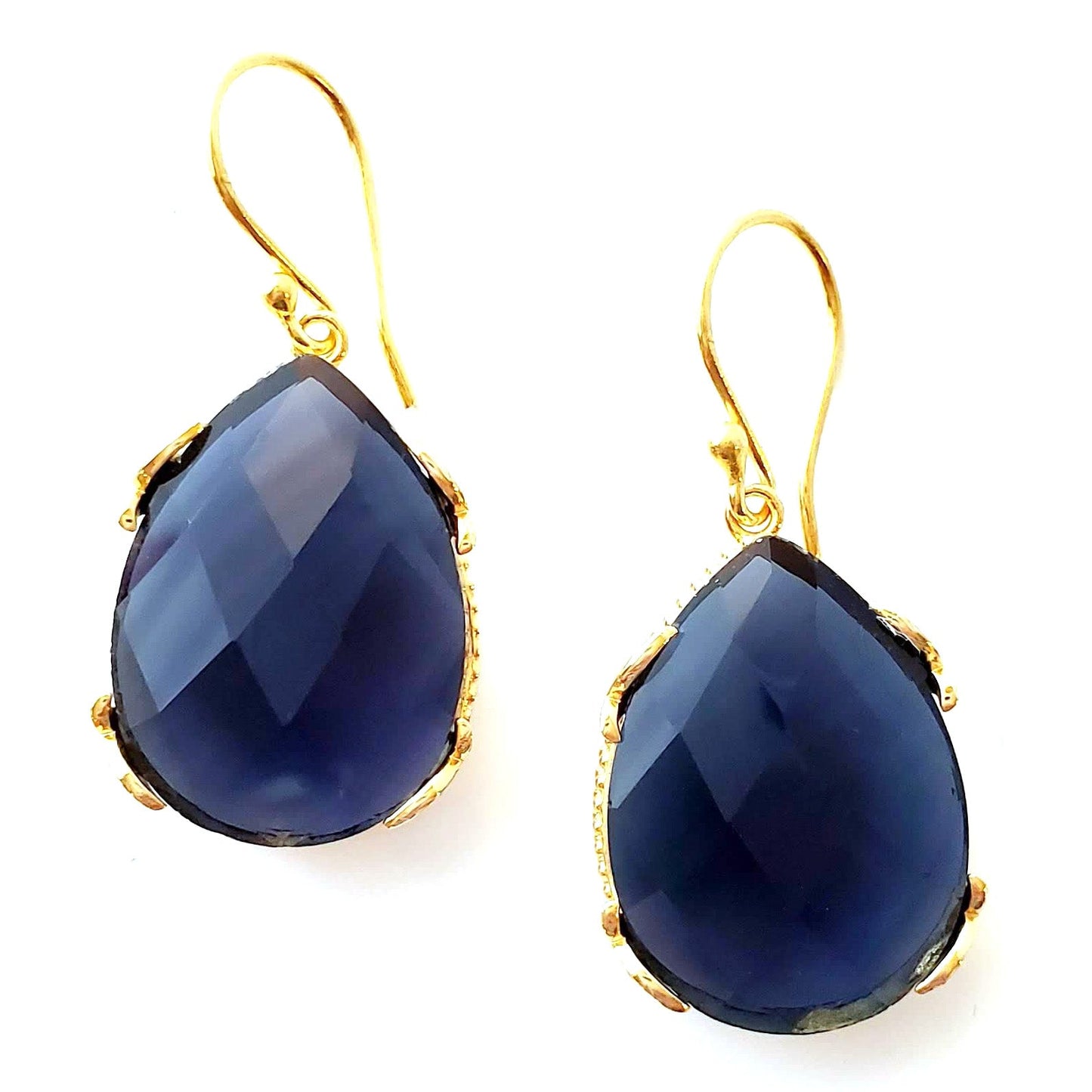 Blue Drop Earrings Ash Herrera Jewelry