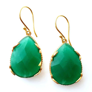 Green Drop Earrings Ash Herrera Jewelry